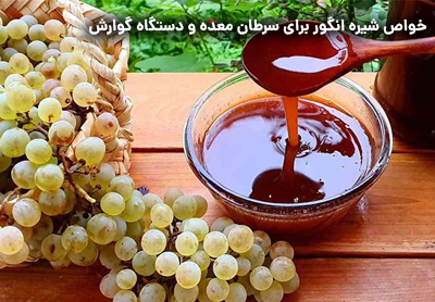 خواص شیره انگور برای سرطان معده و دستگاه گوارش