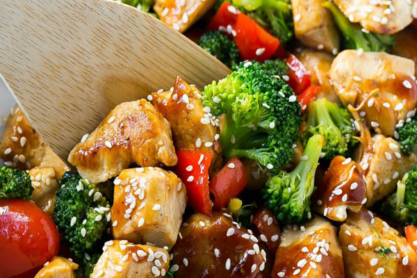 آموزش مرحله به مرحله خوراک مرغ کنجدی